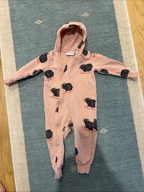 Mini Rodini sweatshirt onesie - 9-18 months